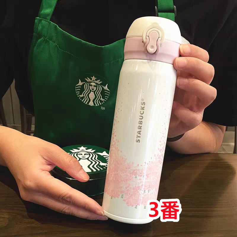 【新品 未使用】スターバックス starbucks 水筒 魔法瓶 保冷保温 魔法瓶直飲み ステンレスボトル クラシック ブラック ピンク ホワイト 水筒 500ml 男女兼用 軽量構造 xh 7色選択可能