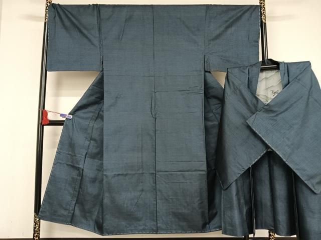 平和屋着物●男性 本場大島紬 アンサンブル 100亀甲 総詰め 正絹 ♥ AABA4944np