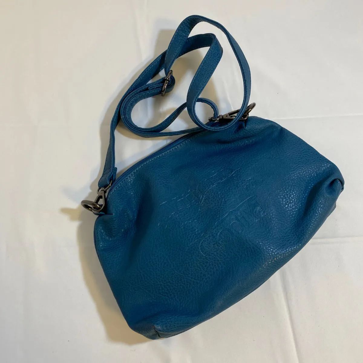 二縁】レザーショルダーバッグ／ブルー系／USED良品 - メルカリ