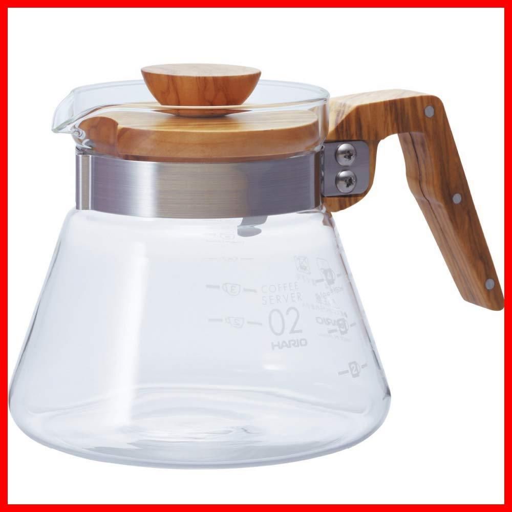 実用容量600ml オリーブウッド VCWN-60-OV コーヒーサーバー600 HARIO(ハリオ)