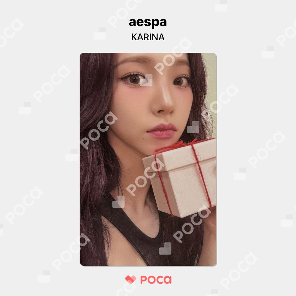 aespa カリナ トレカ 2024 PINK CHRISTMAS PHOTO CARD RANDOM