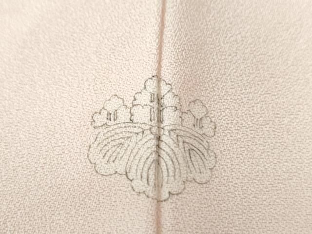 平和屋着物▽訪問着 単衣 刺繍 貝合わせ文 暈し染め 金彩