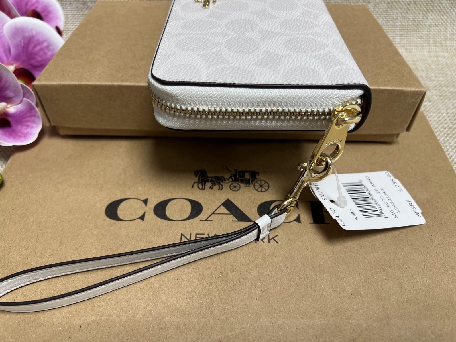 COACH 財布 コーチ 長財布 ジップ ウォレット ファスナー ラウンド