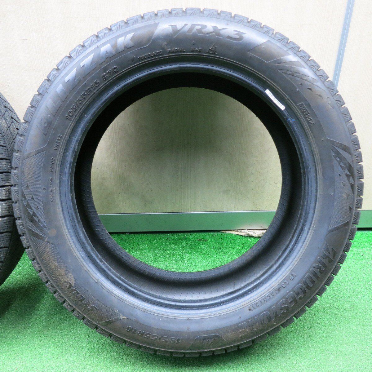 バリ溝 ブリヂストン VRX3 165/65R14 スタッドレス （青0335