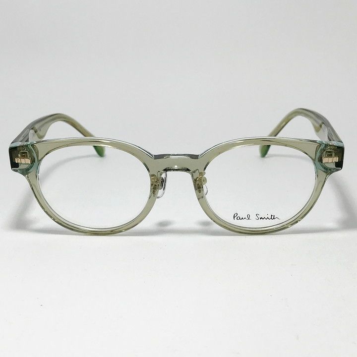 PAUL SMITH ポールスミス 日本製 クラシック 眼鏡 メガネ フレーム サングラス  PS24618LB-278-48 度付可  クリアグリーン  リビジョン製レンズでお好きなサングラス作成可能 PAUL SMITH ポールスミス 日本製 クラシック 眼鏡 メガネ フレーム