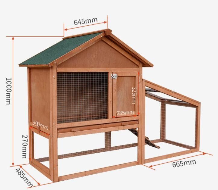 高品質ペット別荘ハウス 豪華 木製 猫 ウサギ ニワトリ小屋 飼育 アヒル 鳥かご キャットハウス ハウス おうち 屋外養殖 庭用 STEELWINDOWSANDDOORS_COM
