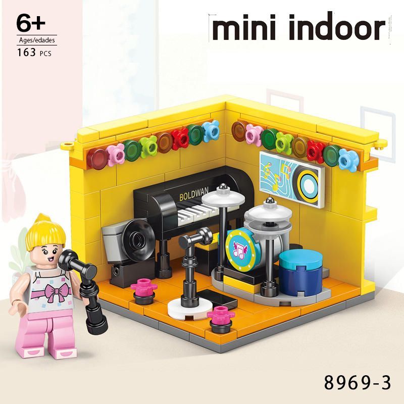 8969-3 ピアノ、ドラム、ライブハウス キット ブロック 互換 互換品