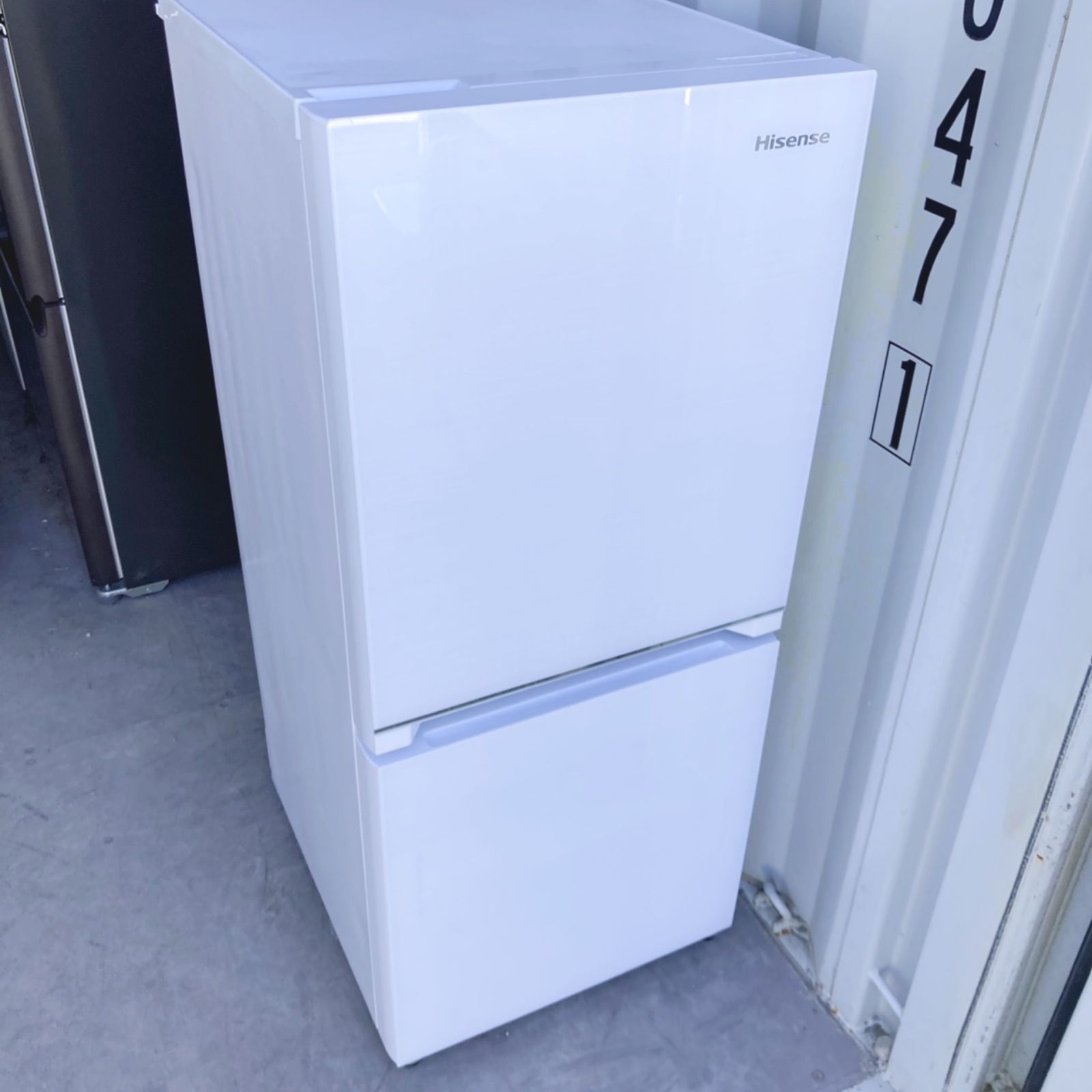取付無料！高性能低温ケース搭載鏡面グラスおしゃれホワイト