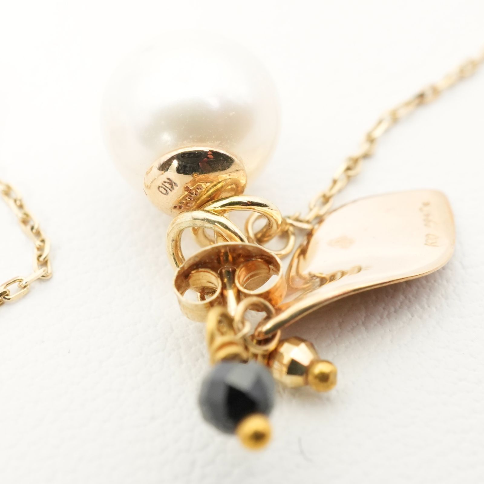 アガット 2015 限定 ピアスセットK10 パール リーフ/24-1101 - メルカリ