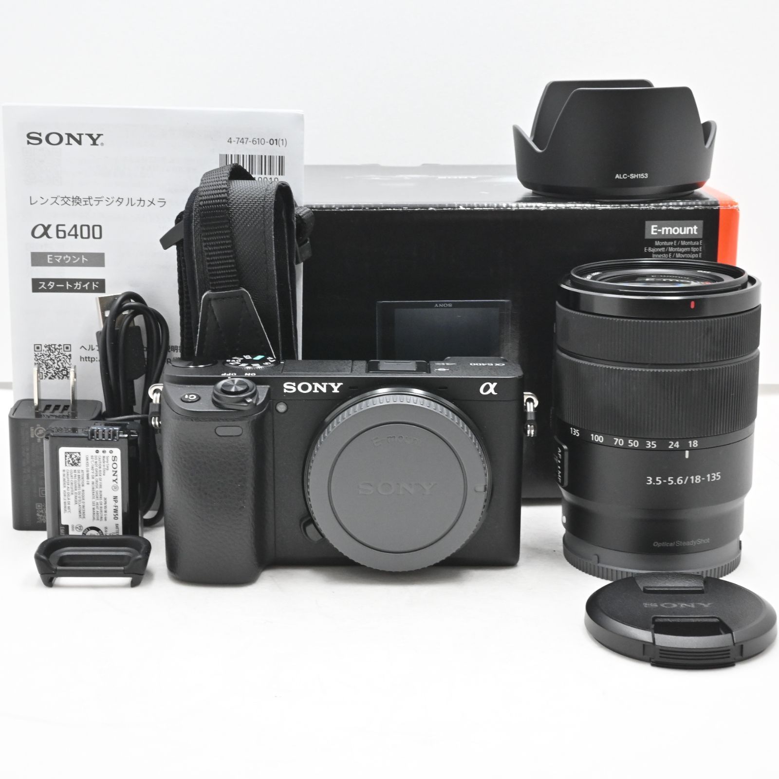 ショット数 1168 SONY ソニー α6400 高倍率ズームレンズキット 同梱レンズ SEL18135 ブラック