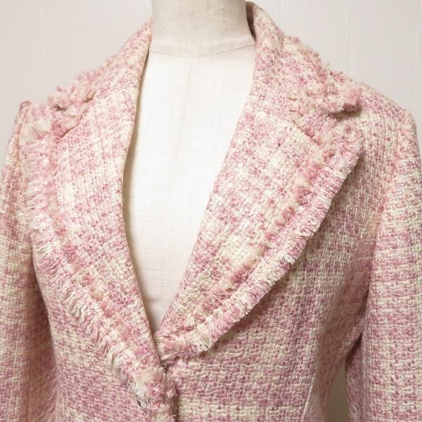 anc ルーニィ LOUNIE スカートスーツ セットアップ 38 ピンク 白系