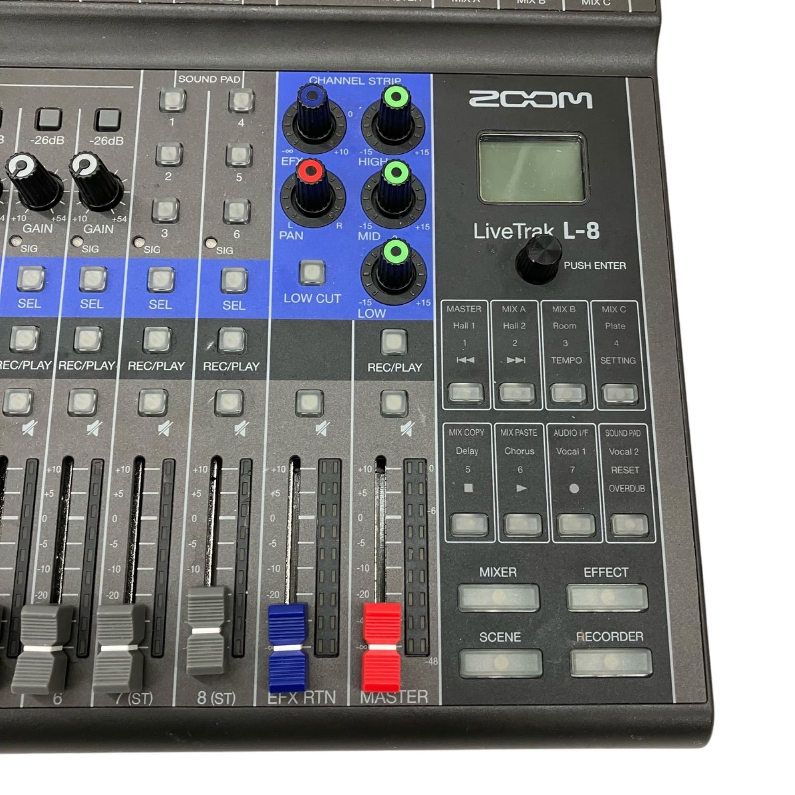 186000 現状品☆Zoom LiveTrak L-8 ミキサー オーディオ