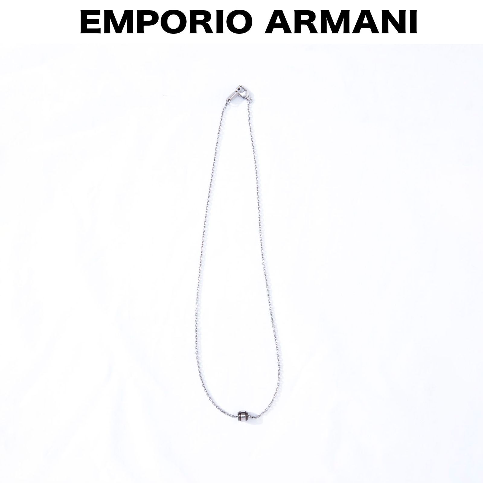 EMPORIO ARMANI エンポリオアルマーニ シルバーネックレス - メルカリ