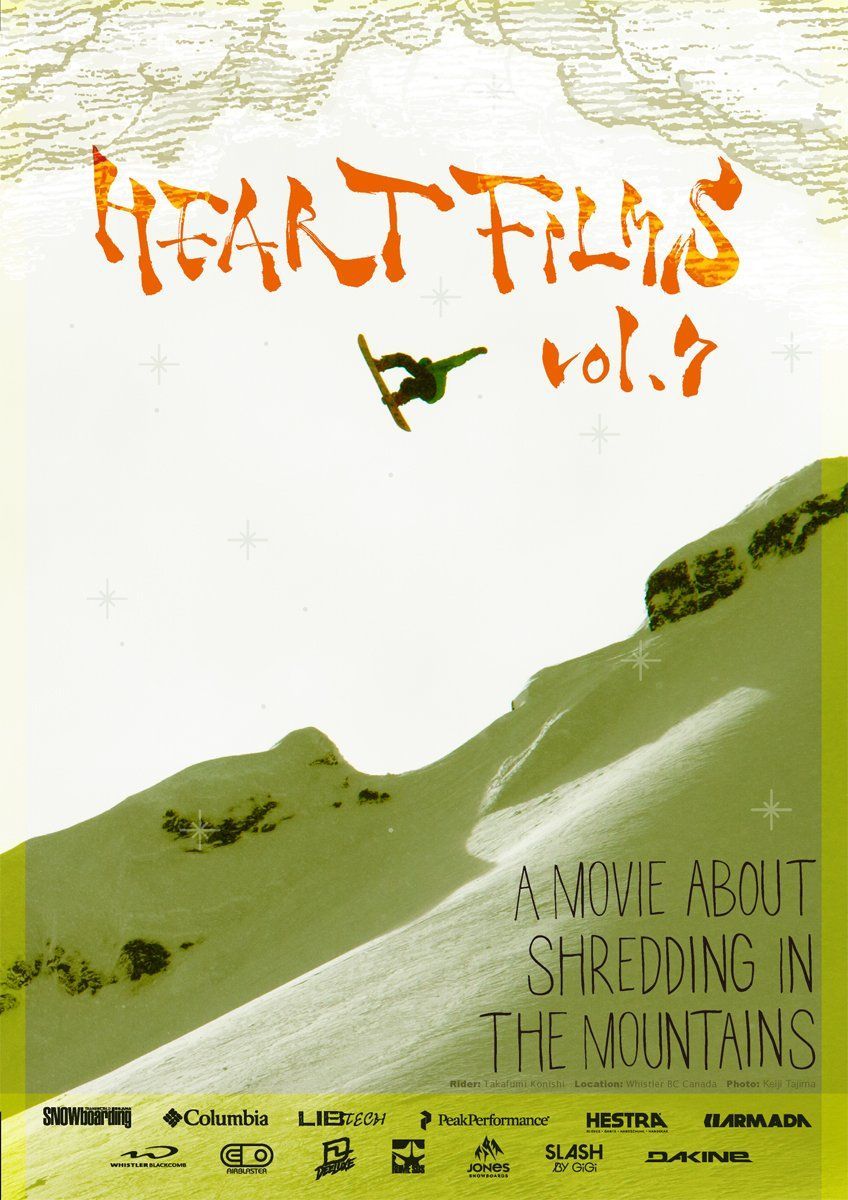 HEART 購入 FILMS VOL%ｶﾝﾏ%7 (htsb0140) 【スノーボード&スキーDVD】