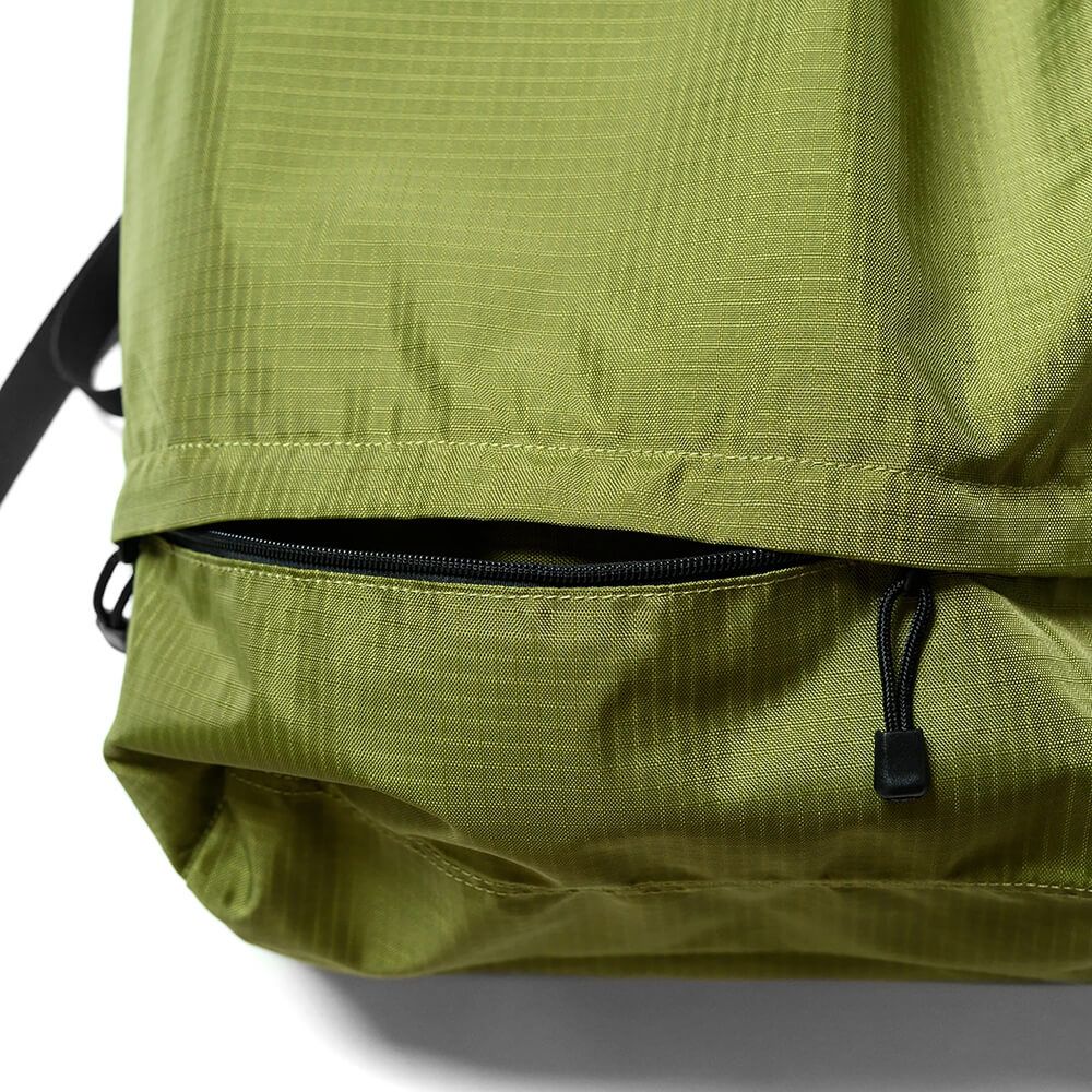 KAWA BACKPACK 川 バックパック リュック RIPSTOP KNAPSACK GREEN スケートボード スケボー LLC-HASEGAWATOSO_COM