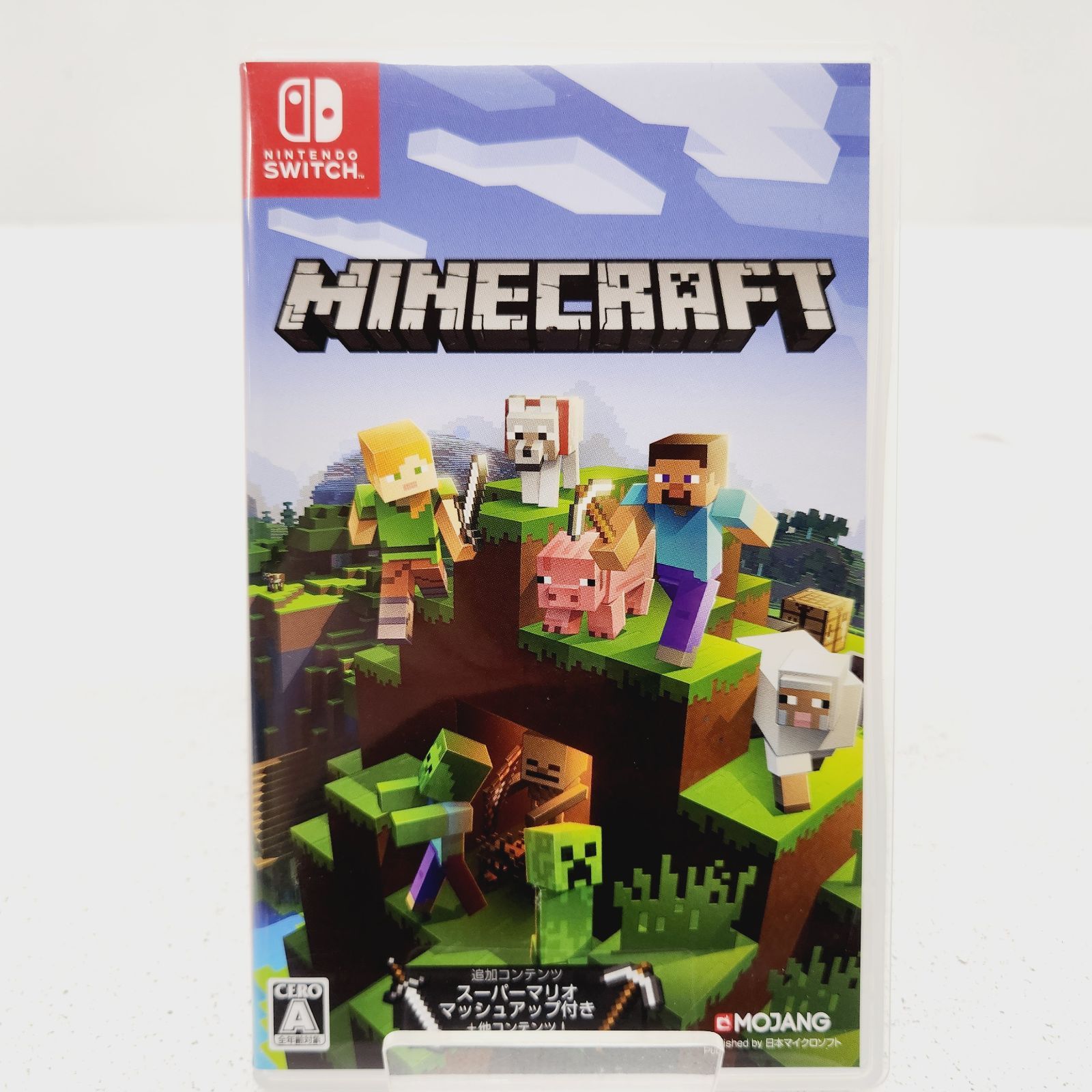 Switchライト(未開封)とマインクラフトのカセット(使用済み)