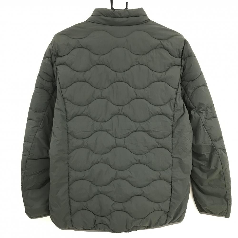 超 タイトリスト 中綿ジャケット グリーン 袖ロゴワッペン ナイロン メンズ L ゴルフウェア TITLEIST