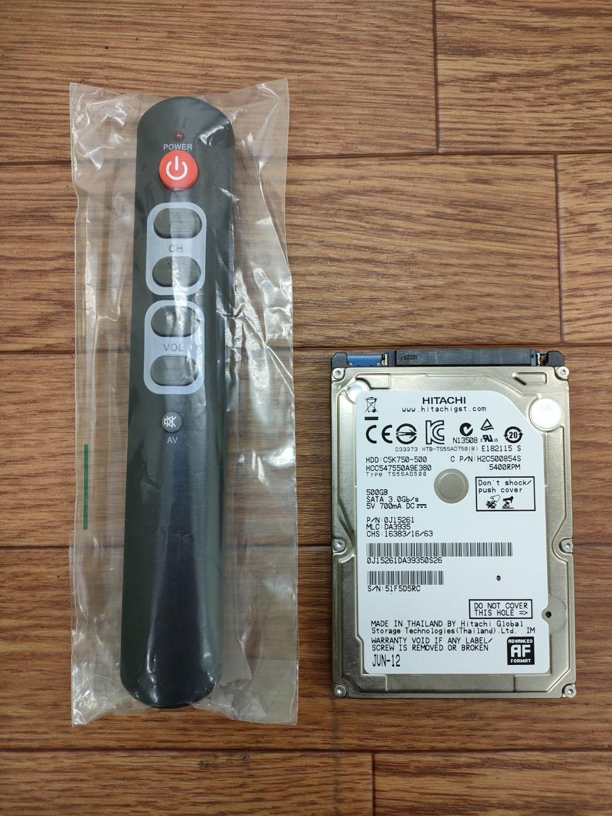 AQUOS BD-W570の交換用HDD