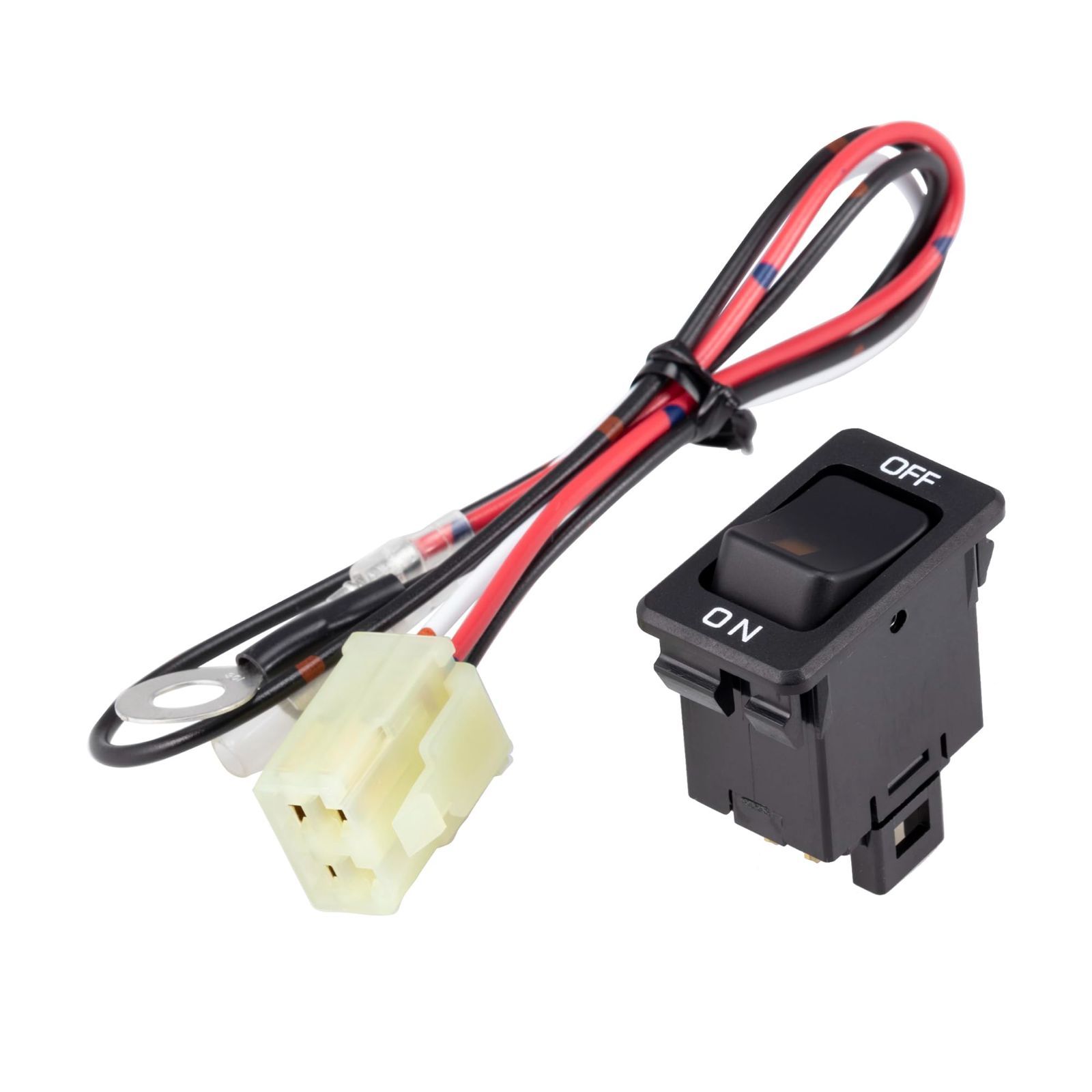 【在庫処分】Electronics Industry) 車載用シーソースイッチ 伊原電子工業(Ihara IS-510 LED照光式［ON-OFF］（いすゞ・UD用 ハーネス付）