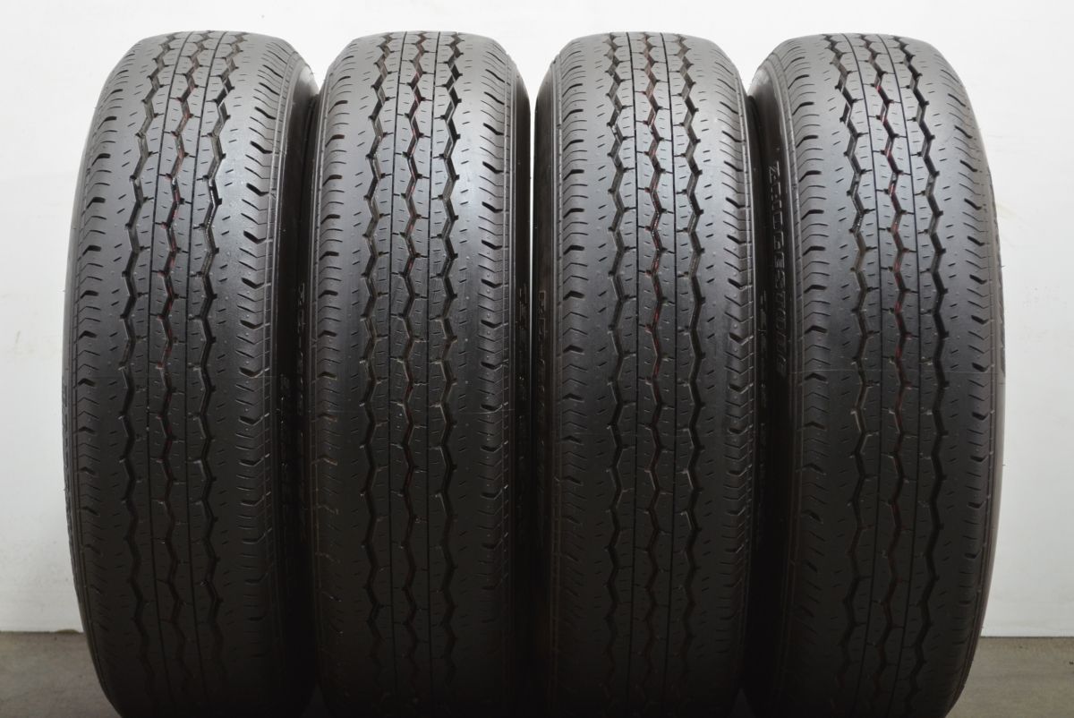 【超バリ溝】トヨタ 200 ハイエース 純正 15in 6J +35 PCD139.7 ブリヂストン RD-613 STEEL 195/80R15 車検用に ノーマル戻し スーパーGL 超バリ溝】トヨタ 200 ハイエース 純正 15in 6J +35 PCD139.7