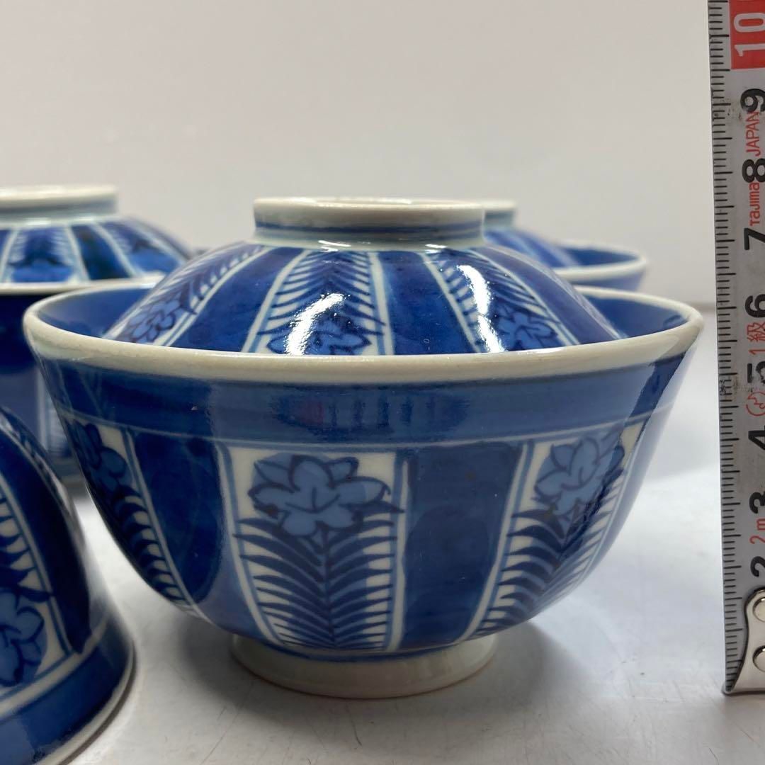 古伊万里 上手 蓋茶碗5客 身直径11㎝ 東Y5-1012④ - メルカリ