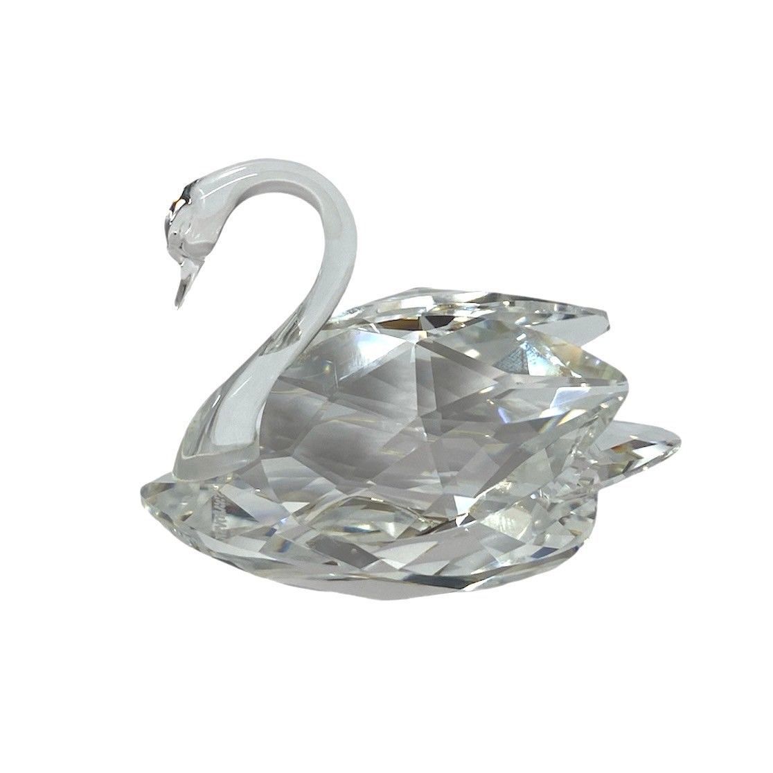 SWAROVSKI】スワン/白鳥 大 クリスタル ガラス 置物 フィギュリン