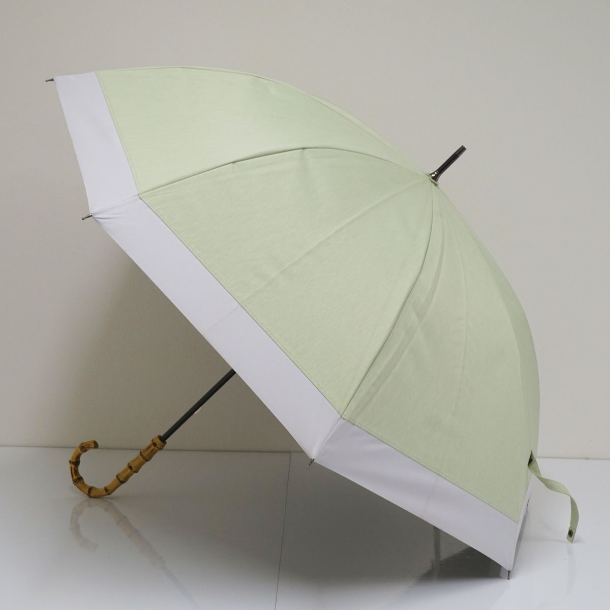 日傘 サンバリア100 完全遮光日傘 USED美品 グリーン コンビmoku