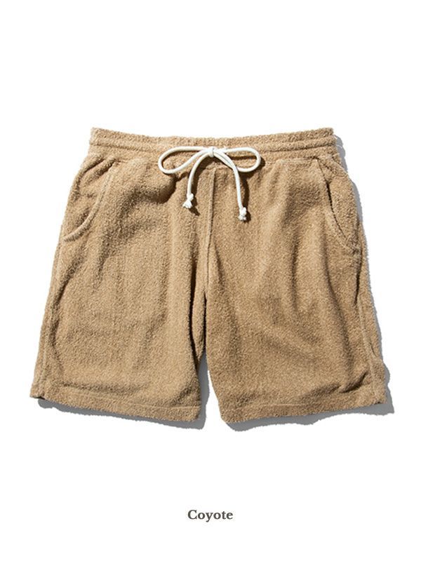 Good On グッドオン パイル パンツ ショートパンツ メンズ レディース ブランド DOUBLE PILE EZ SHORTS Good On ダブルパイルショーツ パイルショーツ ハーフパンツ 膝上 ストレッチ ウエストゴム GOPT-1405