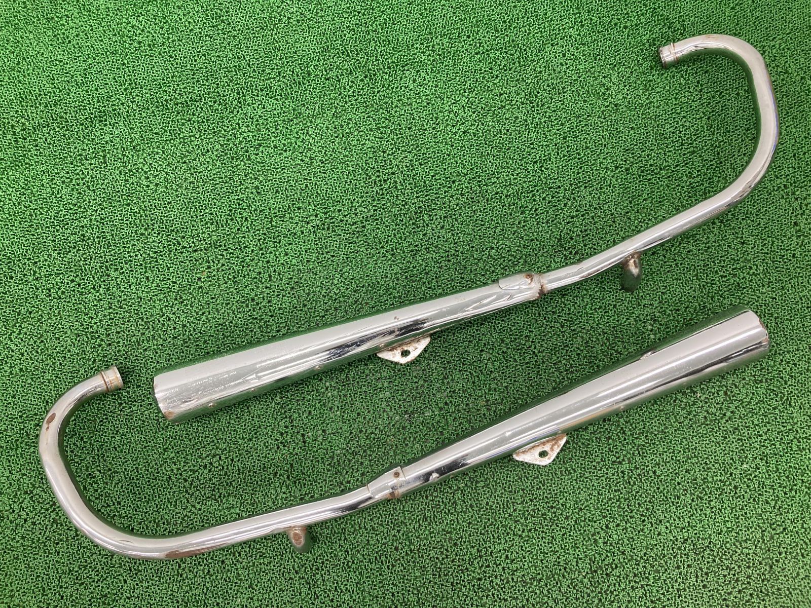 GS400 GS425 マフラー 左右 DGM31914S スズキ 純正 中古 バイク 部品 逆車 当時物 機能的問題なし 品薄 希少品 車検 Genuine