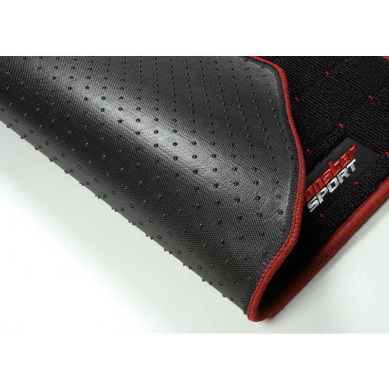 MONSTERSPORT フロアマット エブリイワゴン DA17W 分割可倒式リヤシート 4AT 車用 ブラック×レッド 894551-3900M WWW_OLIVIERBERNSTEIN_COM
