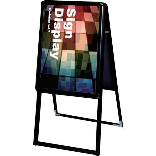 2営業日で発送 … ポスターグリップスタンド看板 屋内用 A2両面ブラック PGSK-A2RB 1個