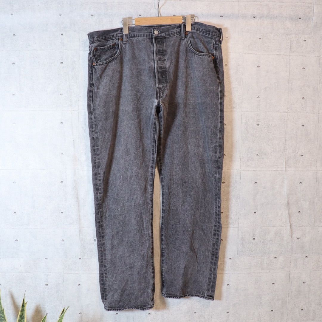 Levi's 501 ブラックデニム ビッグサイズ ゆるダボ ダボパン W42