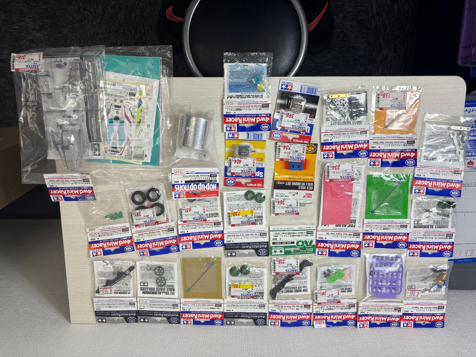 最終値下げ！！＜新品・未使用品＞ TAMIYA ミニ四駆 各パーツ部品 49点 
