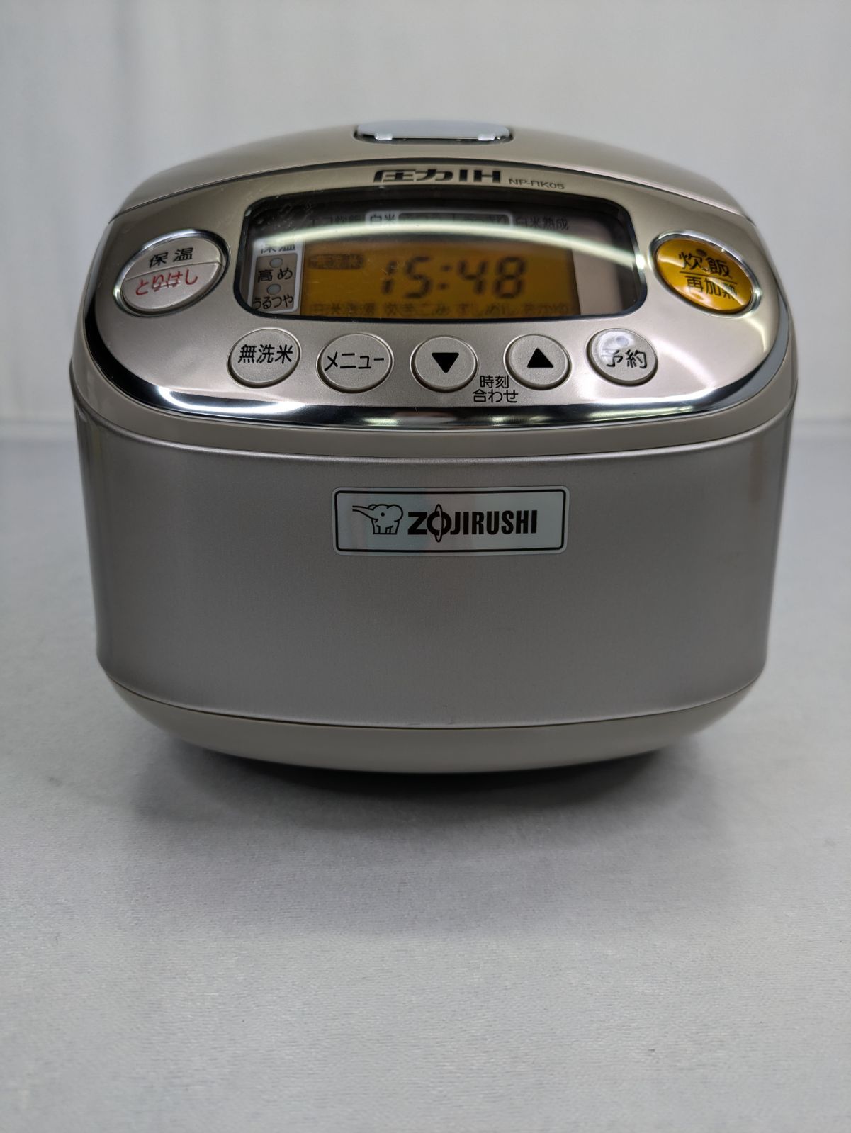 Tips Rk05 【通電確認済み】ZOJIRUSHI・象印・ゾウジルシ・NP-RK05・圧力IH炊飯ジャー・極め炊き・炊飯器・3合炊き - メルカリ