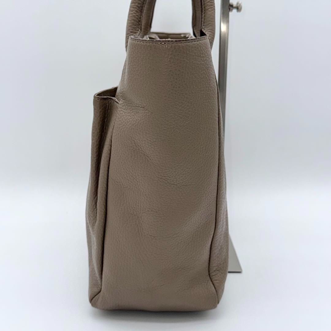 【極美品】ATAO ウィークデー トートバッグ ハーフショルダー グレージュ 極美品】ATAO ウィークデー トートバッグ ハーフショルダー グレージュ