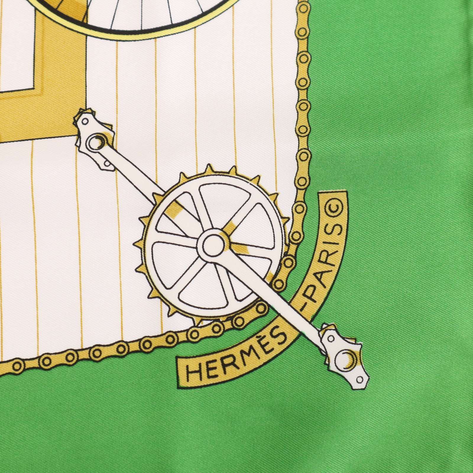 HERMES エルメス 【LES BECANES ラ・バカンス】 自転車 シルク