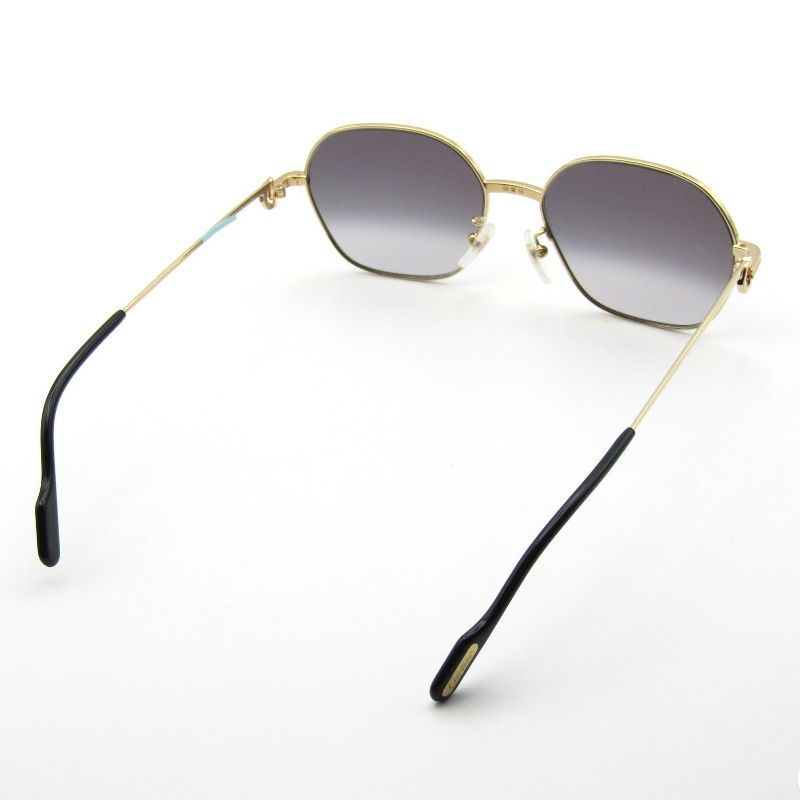 ♥ Cartier カルティエ サングラス CT0569SA フランス製 ヘキサゴン 六角形 ZEISS社レンズ 001ゴールド 65008727 MEDICALDB_JP