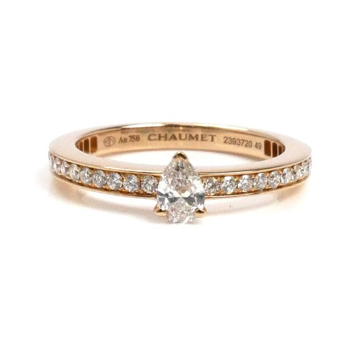 ♥CHAUMET♥ショーメ　18金　ダイヤモンドリング Chaumet ショーメ K18PG ピンクゴールド トリオンフ ドゥ ショーメ