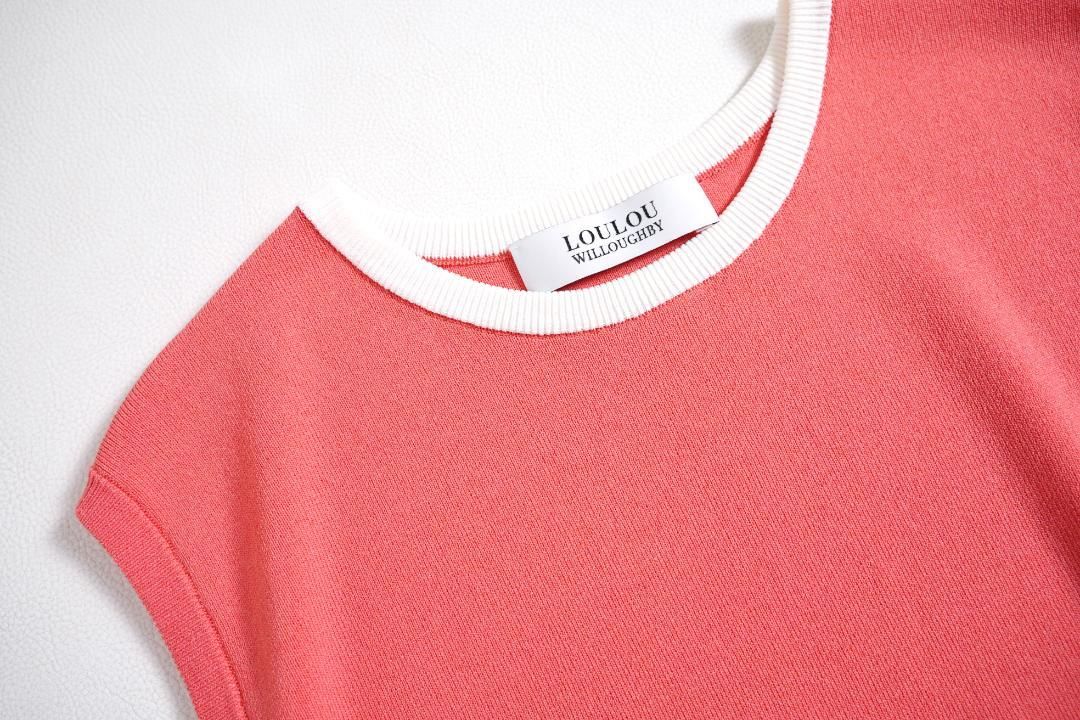  194 t ルルウィルビー バイ ノースリーブ プルオーバー ノースリーブ ニット セーター