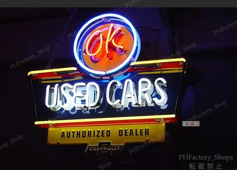 USED CARS ネオン管 ネオンサイン ネオン看板 ネオンサイン (OK Used Car) 中古車 ネオン管 ネオン看板 Neon Light