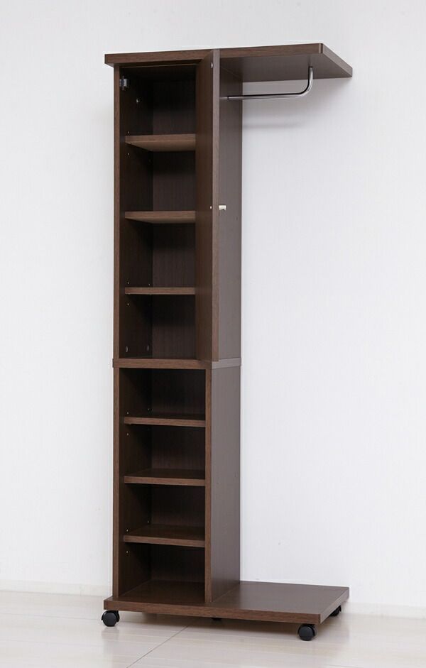 ミラー付ハンガーラック 収納家具