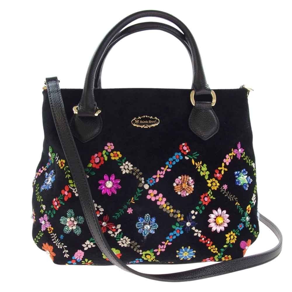 新品　未使用品　Think Bee! 2way バッグ　ショルダー　赤　花 在庫数 1個＞レオポン 2ウェイショルダーバッグ（グレー