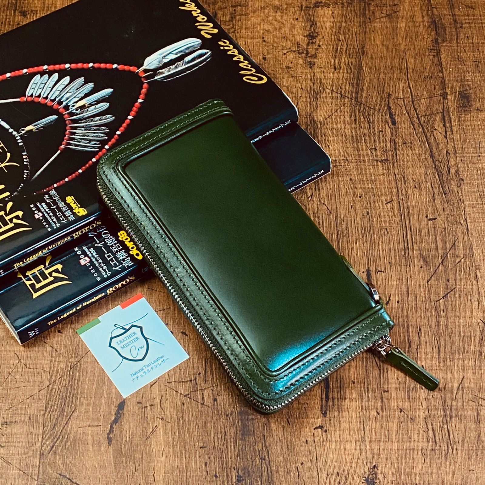 サドルレザー ラウンドファスナー メンズ財布 長財布 本革 ハンドメイド YKK 送料無料 牛革 新品 革財布 手縫い 栃木レザー