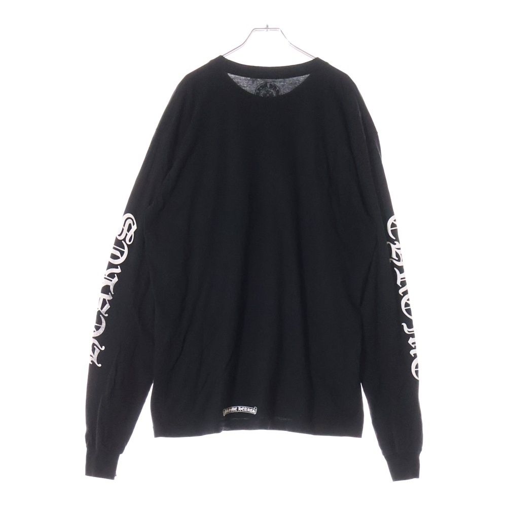 Chrome Hearts 黒 長袖シャツ ポケット付き クロムハーツ CHROME HEARTS 長袖 Tシャツ ロンT カットソー 胸