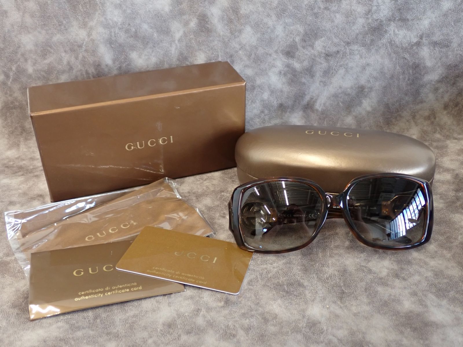 GUCCI サングラス ロゴ GG3520/F/S 59□16 130 プラスチック