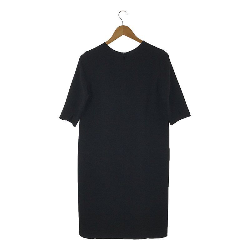 Deuxieme Classe トリアセジョーゼット 七分袖ワンピース 38 Deuxieme Classe トリアセジョーゼット 七分袖ワンピース 38