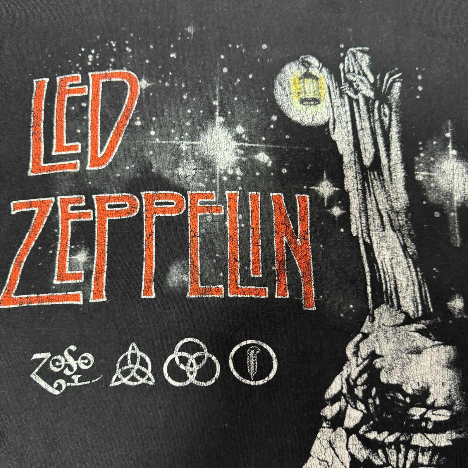 00s Y2K LED ZEPPELIN Tシャツ ZOSO ロゴ プリント Stairway to Heaven 