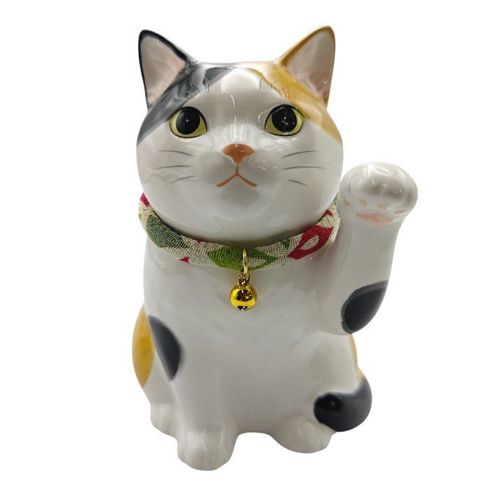 未使用品】 薬師窯 YAKUSHIGAMA うちの招き猫 みけ 7876 中古 送料無料
