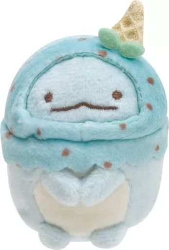 中古】ぬいぐるみ とかげ てのりぬいぐるみ ぺんぺんアイスクリーム