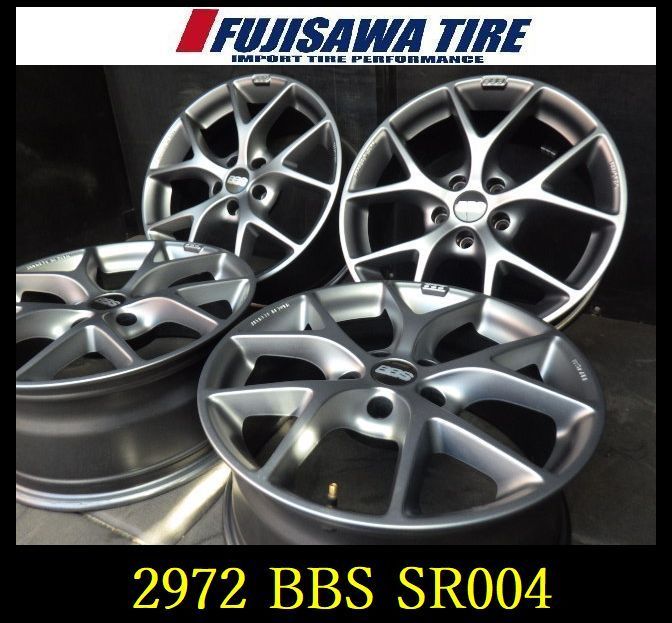 2972 A▲送料無料▲BBS SR004 ホイール▲17x7.5J 5穴 PCD112 35◆4本
